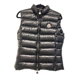MONCLER Ghany Shiny Quilted Puffer Vest